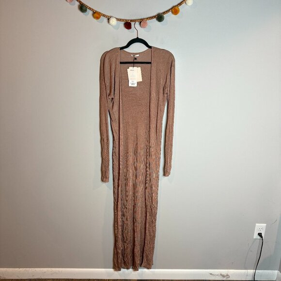 NWT House of CB Aniia cardigan duster in Mocha - Picture 1 of 5